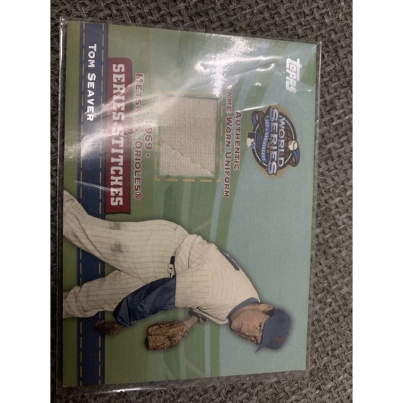 2004 Topps Series Stitches Relics Tom Seaver #SSR-TS HOF - Picture 1 of 2